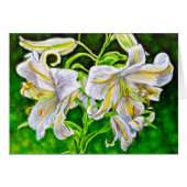 White Asiatic Lilies (Front Horizontal)