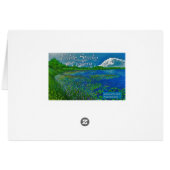 White Asiatic Lilies Cards (Back Horizontal)