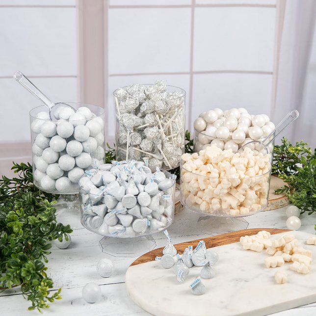 White Assorted Candy Buffet Assorted Candy Favors (Front)
