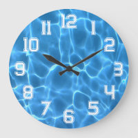 White Athletic Outline Numbers Blue Swimming Pool