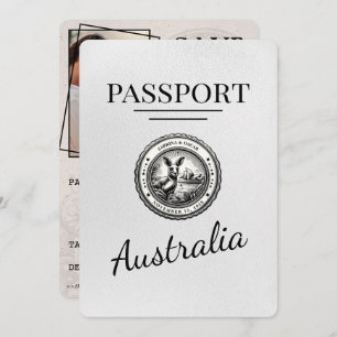 White Australia Passport Save The Date