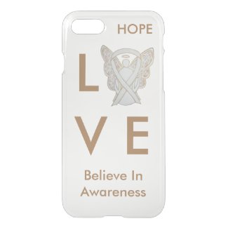 Love Believe in Awareness - White Awareness Ribbon iPhone 7 Child Adoption Custom Angel Case