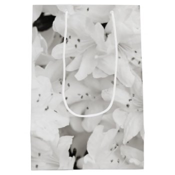 White Azalea Flowers Photography Art Medium Gift Bag by TheBrideShop at Zazzle