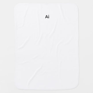 White Baby Blanket with AI Logo | Ultra-Soft & Bre