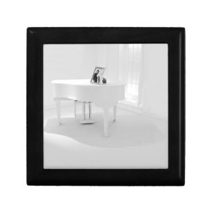 White Baby Grand Piano Gift Box