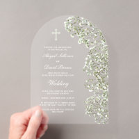 White Baby's Breath Arch Wedding