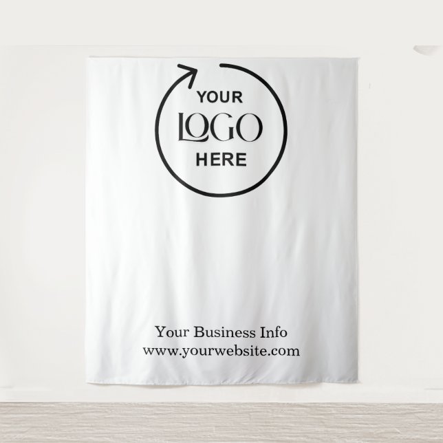 White Backdrop – Custom Business Logo Design (Front)