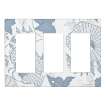 White Background Delicate Blue Japanese Flowers