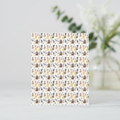 white background dogs pattern (Standing Front)