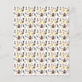 white background dogs pattern (Back)
