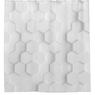 White background texture. 3d illustration, 3d ing. shower curtain