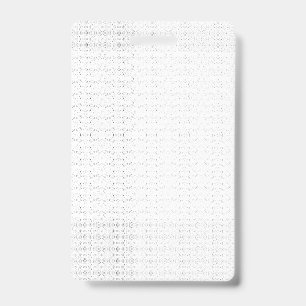 White background with a repeating pattern of small badge