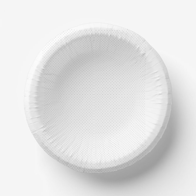 White background with a repeating pattern of small paper bowls (Front)
