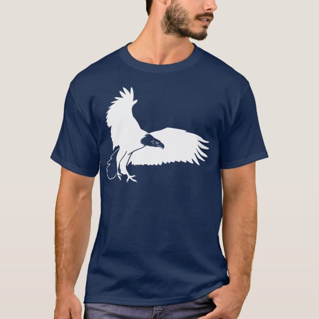 White Bald Eagle Swooping In For a Kill Graphic T-Shirt (Front)