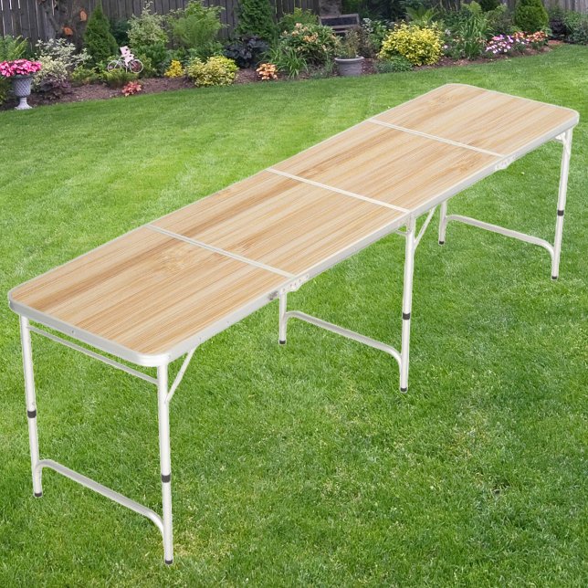 White Bamboo  Beer Pong Table (Creator Uploaded)
