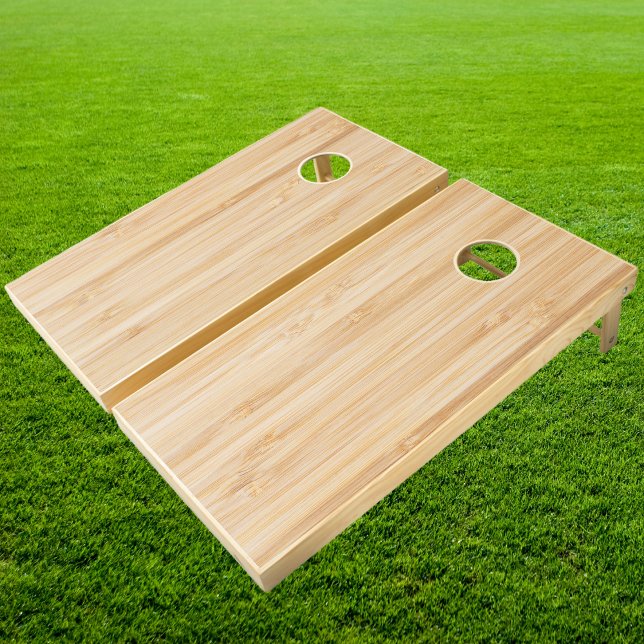 White Bamboo  Cornhole Set (Creator Uploaded)