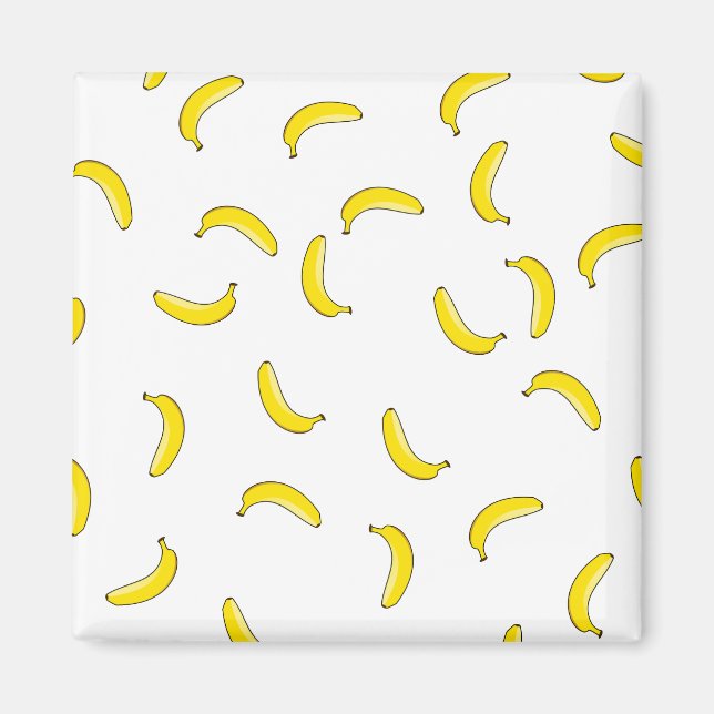White Banana Magnet (Front)