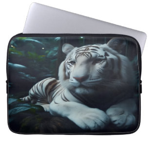 White Bangle Tiger Laptop Sleeve