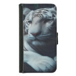 White Bangle Tiger Samsung Galaxy S5 Wallet Case