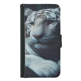 White Bangle Tiger Samsung Galaxy S5 Wallet Case