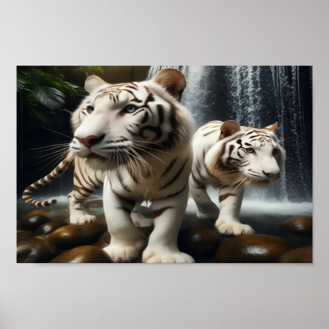 White Bangle Tigers  Poster (Front)