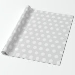 White & Barely Light Gray Medium Polka Dot Wedding Wrapping Paper<br><div class="desc">Wrap your gifts in style with this white & barely light gray vintage medium sized polka dots on wrapping paper.  Great for Christmas,  wedding,  and party gifts and baby showers.</div>
