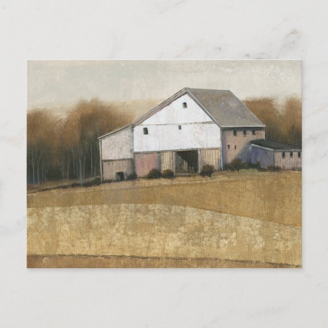 White Barn View Postcard (Front)