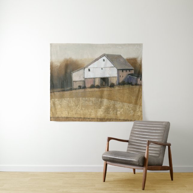 White Barn View Tapestry (In Situ (Horizontal))