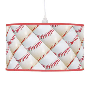 White Baseball  diamond Ceiling Lamp
