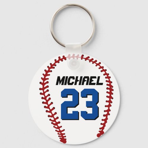 White Baseball Keychain for Sports Fan or Athletes