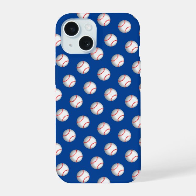 White Baseball Red Stitching Iphone Case (Back)