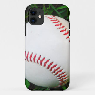 White Baseball with Red Stitching iPhone 11 Case