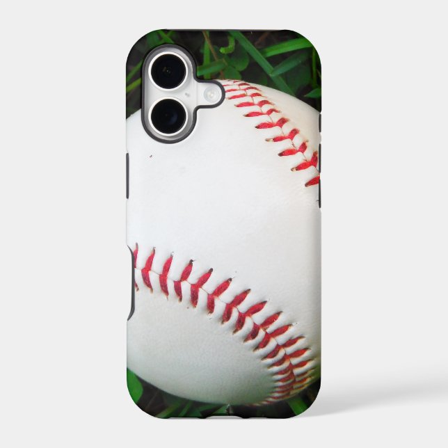 White Baseball with Red Stitching Iphone Case (Back)