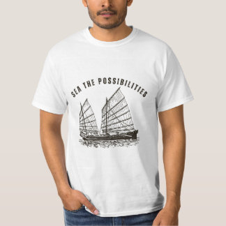 White Basic T-Shirt With Design