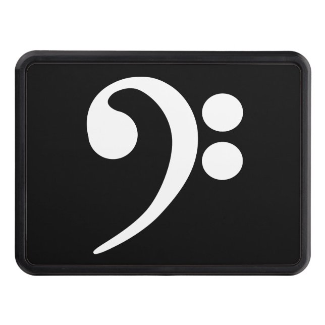 White Bass Clef Hitch Cover (Front)