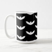 White Bat Halloween Mug