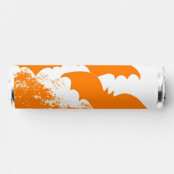 White Bats In Flight Orange  Breath Savers® Mints by BlakCircleGirl at Zazzle
