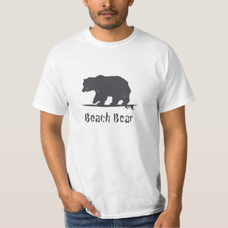 White Beach Bear T-Shirt