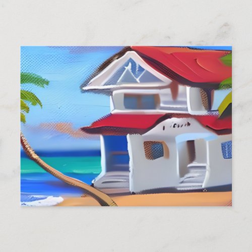 White Beach House  Keeping in Touch Postcard