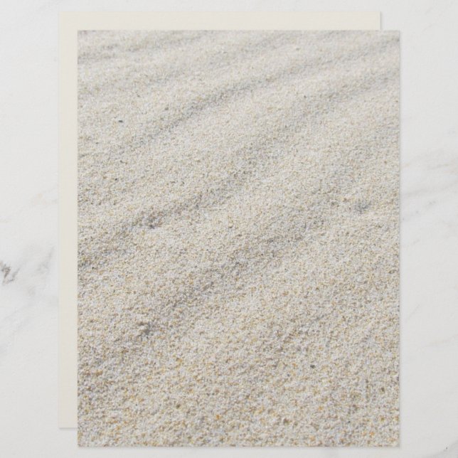 White Beach Sand Background Scrapbooking Paper (Front/Back)