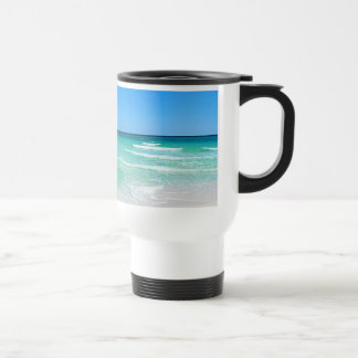 White Beach Travel Mug