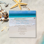 White Beach Wedding Invitation at Zazzle