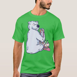 White Bear Eating Unicorn Premium T-Shirt