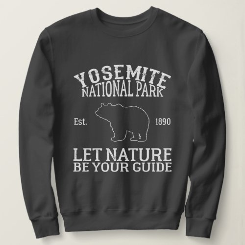 White bear Yosemite national park outdoor  Sweatshirt