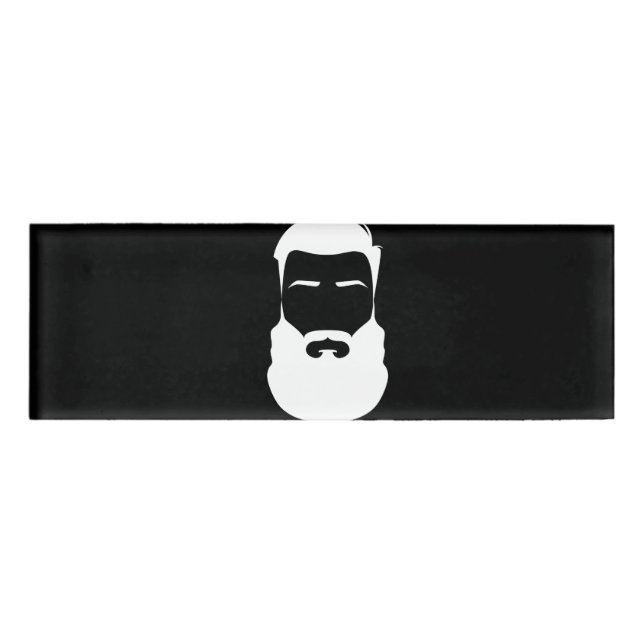 White Beard Name Tag (Front)