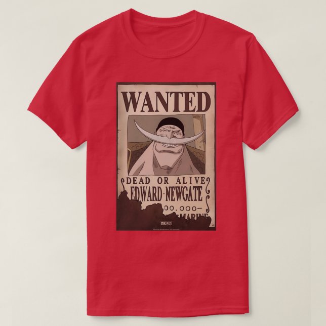 White beard wanted poster T-Shirt (Design Front)