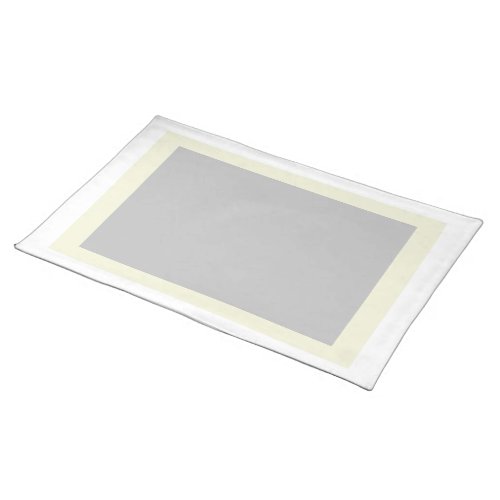 White Beige and Silver-Colored Placemat