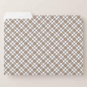 White beige black diagonal light checkered pattern file folder