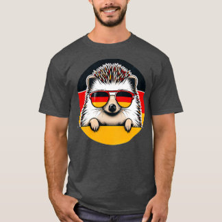 White Bellied Hedgehog With Sunglasses Animal Love T-Shirt