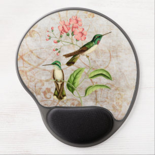 White Bellied Hummingbirds Gel Mouse Pad